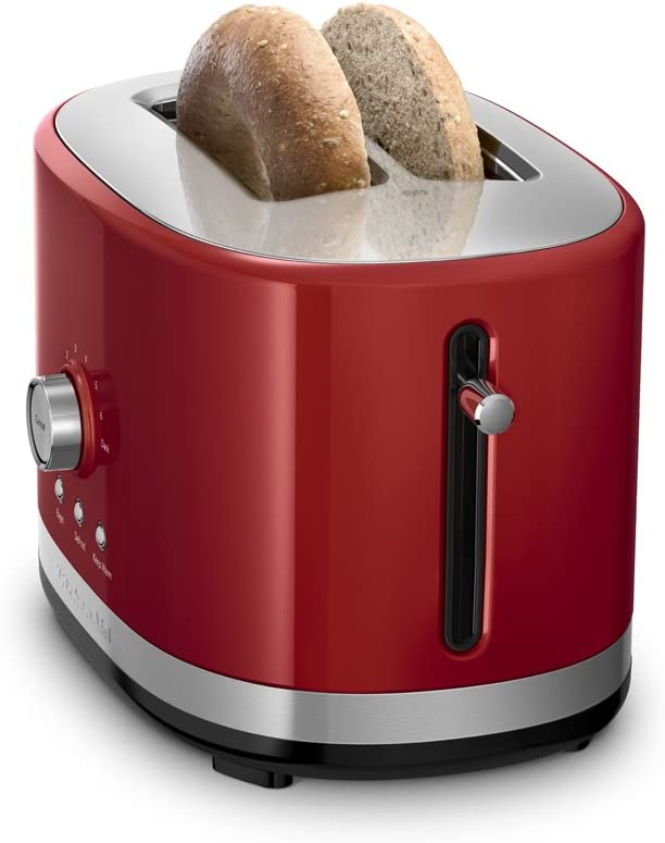 KitchenAid 220 volt 5KMT2116 Wide slot 2 slice Toaster 220v 240 volts Empire red color 5KMT2116ER - 220 - Electronics