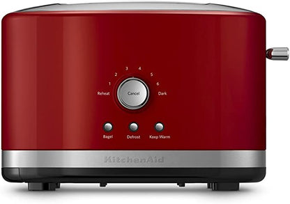 KitchenAid 220 volt 5KMT2116 Wide slot 2 slice Toaster 220v 240 volts Empire red color 5KMT2116ER - 220 - Electronics