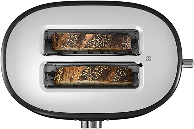 KitchenAid 220 volt 5KMT2116 Wide slot 2 slice Toaster 220v 240 volts Onyx Black color 5KMT2116OB - 220 - Electronics