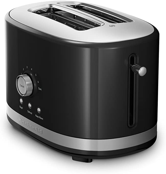 KitchenAid 220 volt 5KMT2116 Wide slot 2 slice Toaster 220v 240 volts Onyx Black color 5KMT2116OB - 220 - Electronics