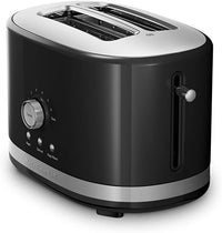 KitchenAid 220 volt 5KMT2116 Wide slot 2 slice Toaster 220v 240 volts Onyx Black color 5KMT2116OB - 220 - Electronics