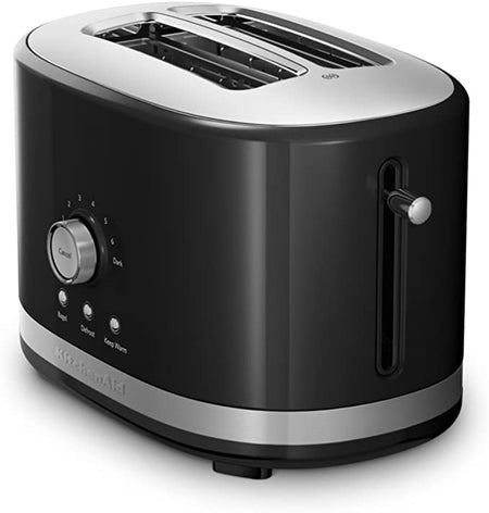 KitchenAid 220 volt 5KMT2116 Wide slot 2 slice Toaster 220v 240 volts Onyx Black color 5KMT2116OB - 220 - Electronics