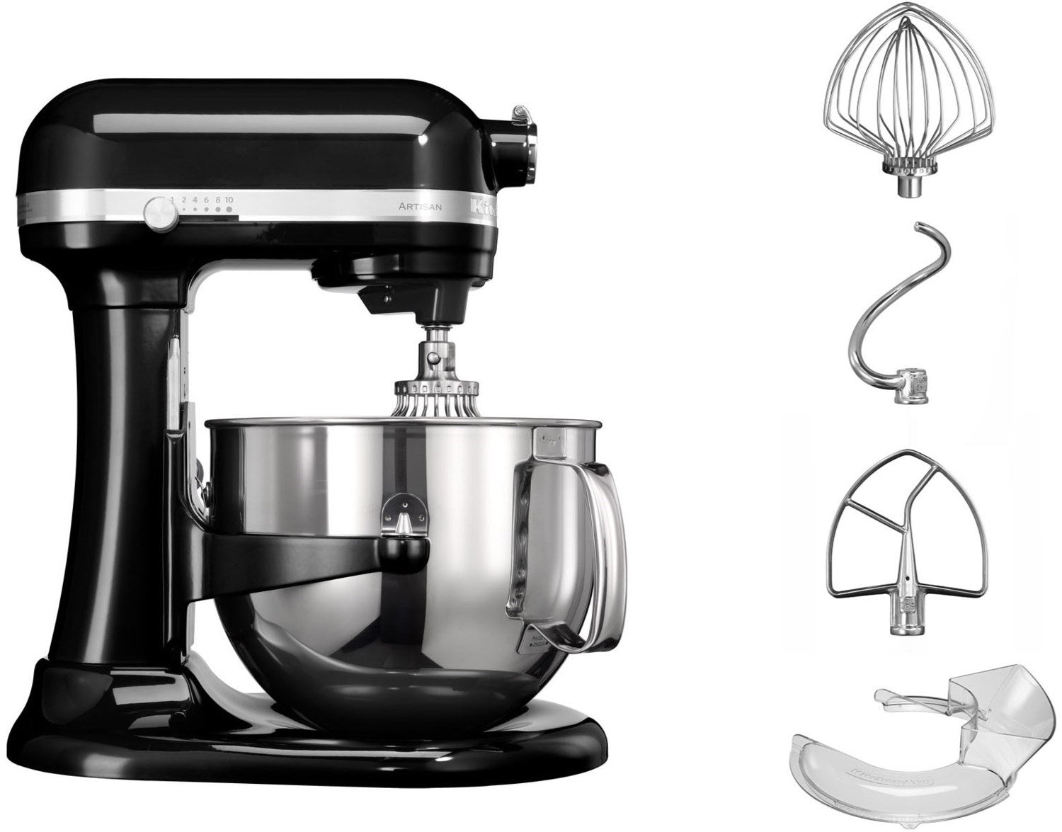 KitchenAid 220 volt 7 quart mixer 5KSM7580x onyx black 5KSM7580XEOB 22