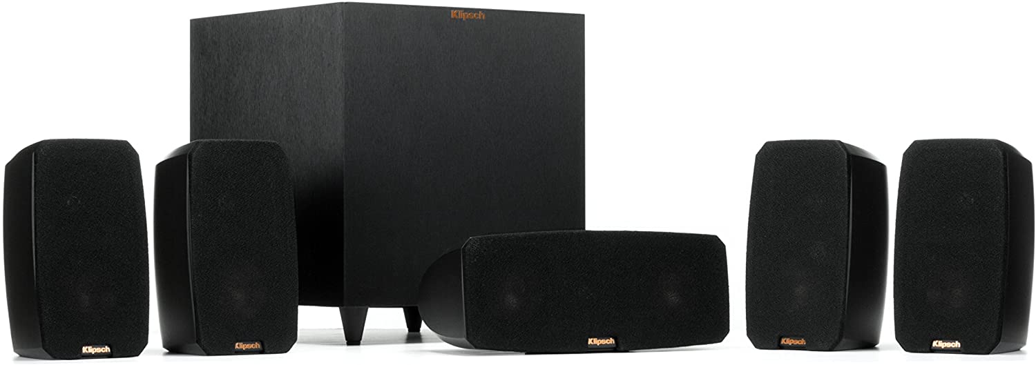 Klipsh home theater speaker package with 4 speakers, center channel and wireless subwoofer 110 220 240 volts 50 60 hz - 220 - Electronics