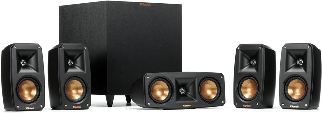 Klipsh home theater speaker package with 4 speakers, center channel and wireless subwoofer 110 220 240 volts 50 60 hz - 220 - Electronics