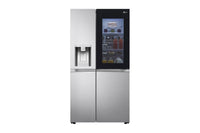 LG 220 volt Door in Door Side by Side Smart Stainless Steel Instaview Refrigerator with Ice / Water dispenser 220v 240 volt 50 hz GSXV90BSAE - 220 - Electronics