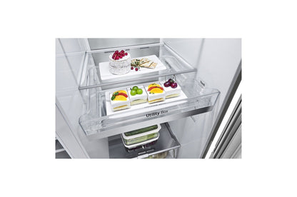 LG 220 volt Door in Door Side by Side Smart Stainless Steel Instaview Refrigerator with Ice / Water dispenser 220v 240 volt 50 hz GSXV90BSAE - 220 - Electronics