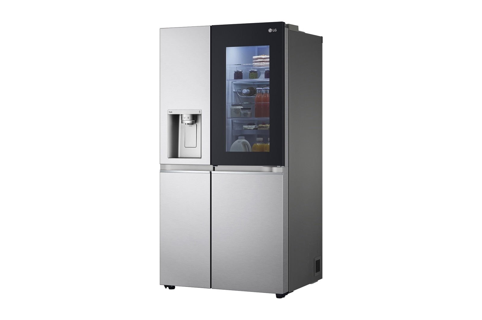 LG 220 volt Door in Door Side by Side Smart Stainless Steel Instaview Refrigerator with Ice / Water dispenser 220v 240 volt 50 hz GSXV90BSAE - 220 - Electronics
