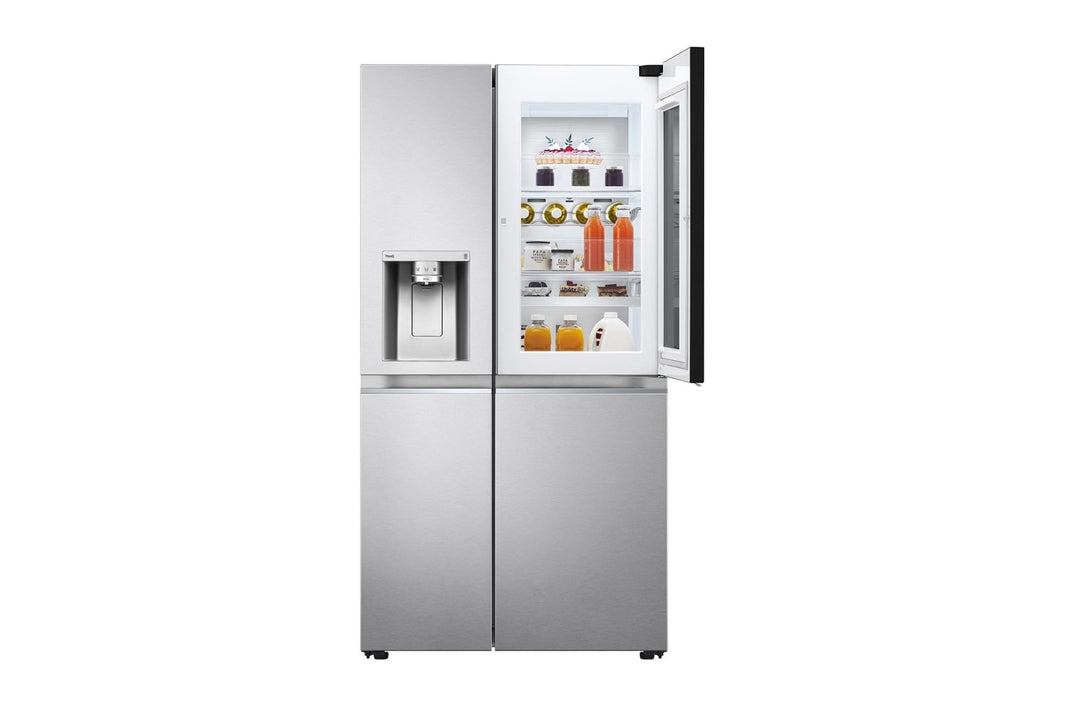 LG 220 volt Door in Door Side by Side Smart Stainless Steel Instaview Refrigerator with Ice / Water dispenser 220v 240 volt 50 hz GSXV90BSAE - 220 - Electronics