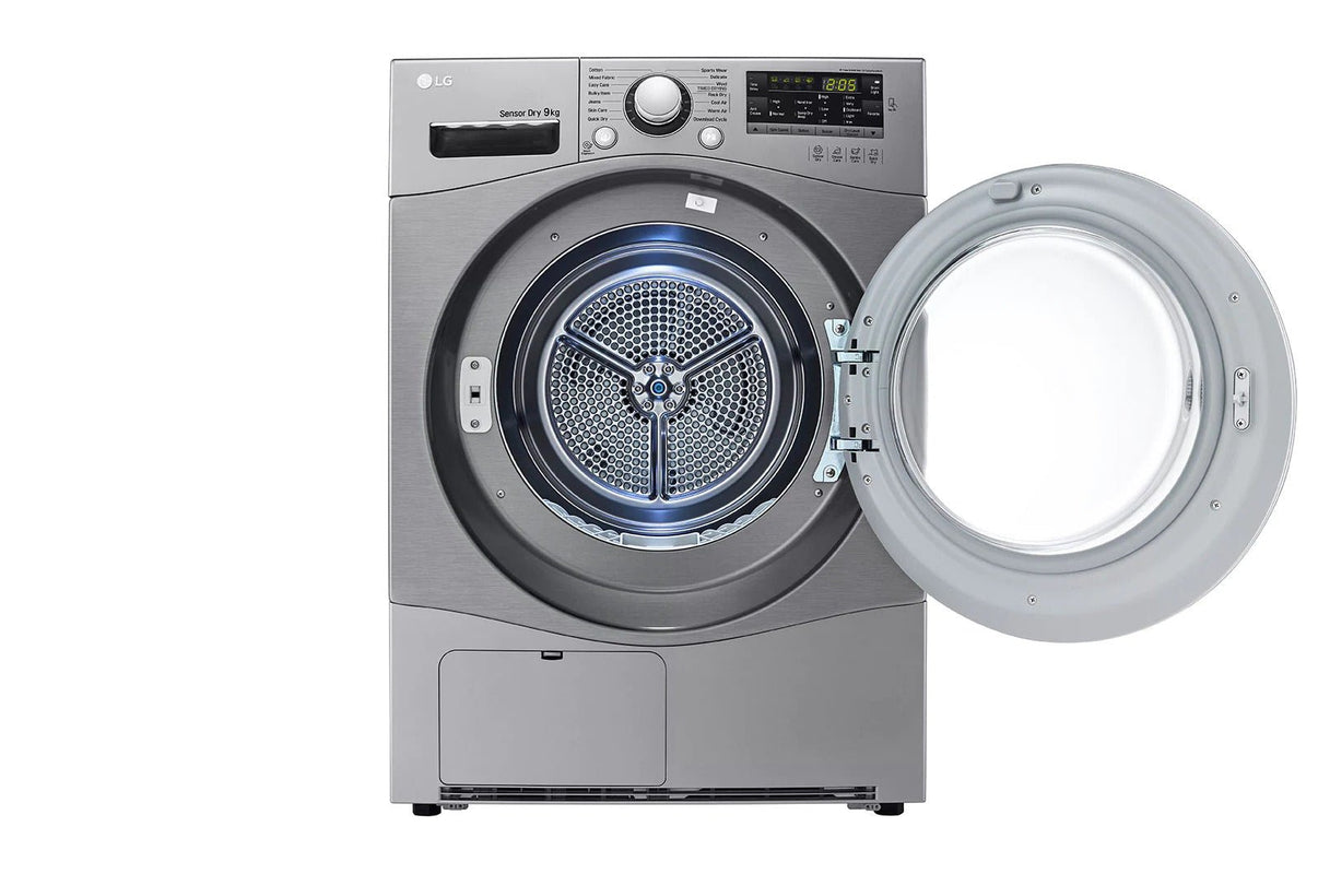 LG 220 volt Front Load Dryer 9KG Silver RC9066 220v 240 volts 50 hz - 220 - Electronics