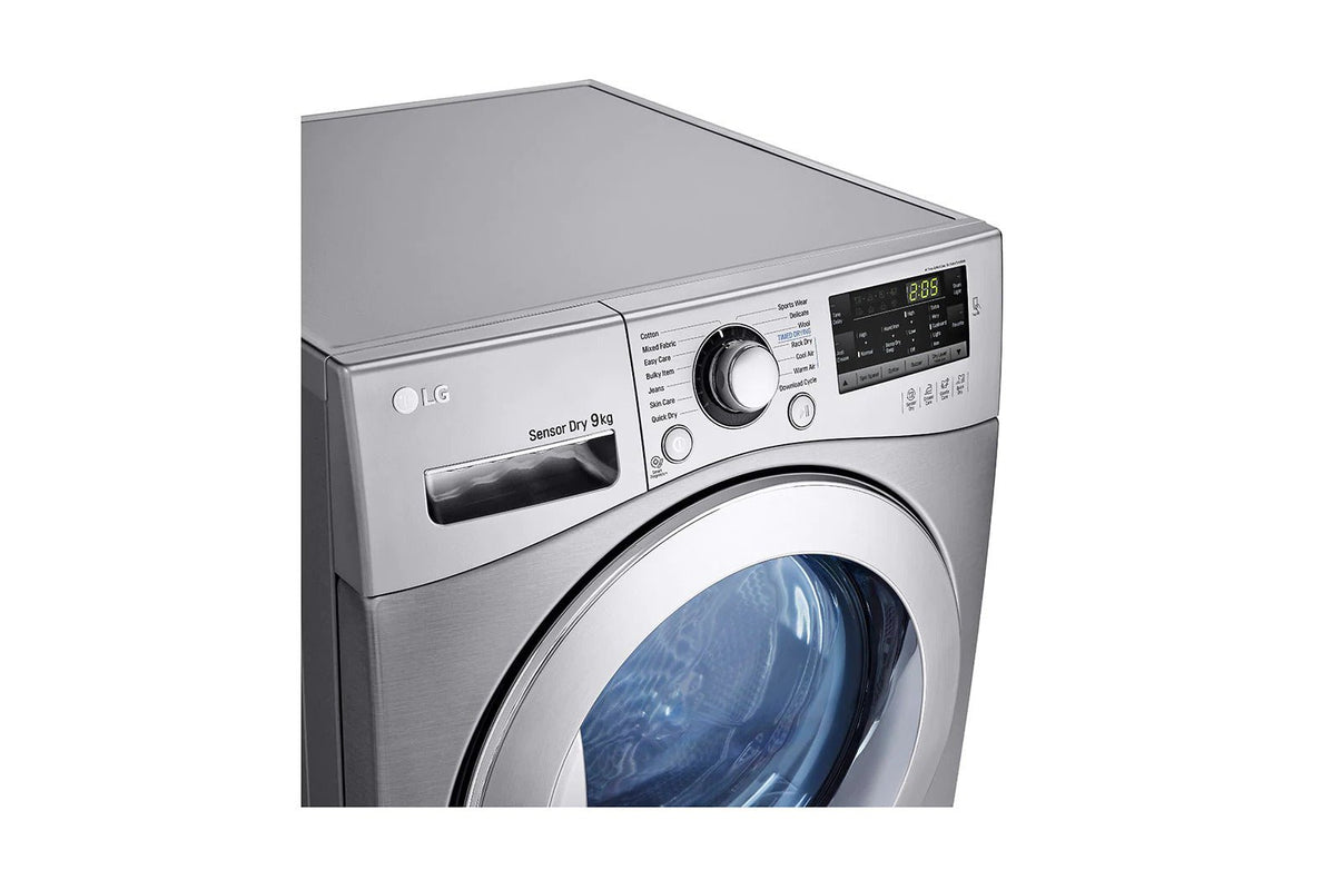 LG 220 volt Front Load Dryer 9KG Silver RC9066 220v 240 volts 50 hz - 220 - Electronics