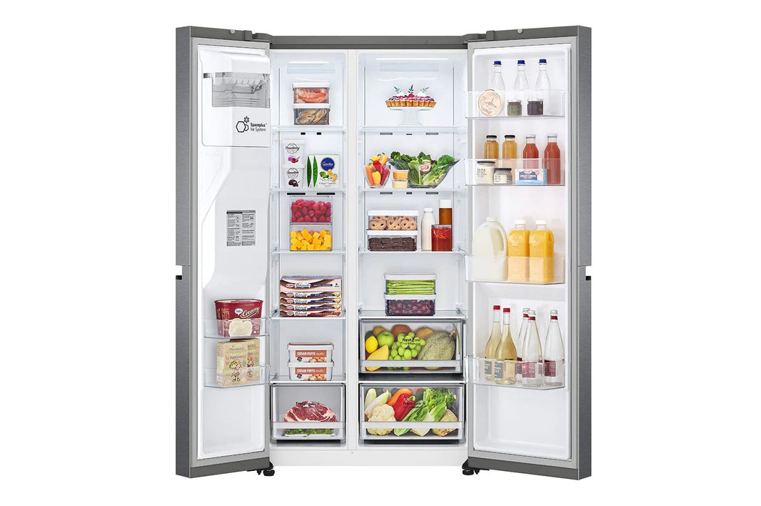 LG 220 volt refrigerator XL Size side by side stainless steel with ice and water dispenser 220v 240 volts GS - LV50D - SS220v - 220 - Electronics