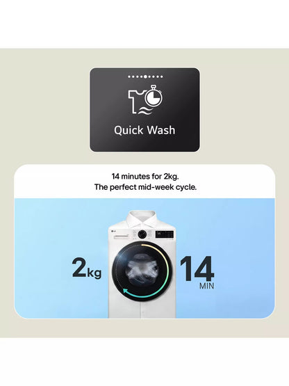 LG 220 volts Combo Washer Dryer 10kg washe Dryer Combo 1400 220v 240 volts 50 hz FWY606WW220v - 220v volt electronics