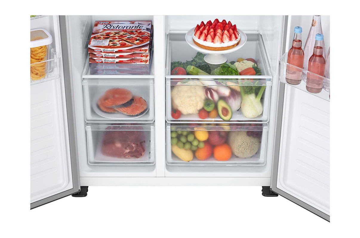 LG 220 volts side by side counter depth refrigerator 220v 240 volts 50 hz model GRFB587220v - 220 - Electronics