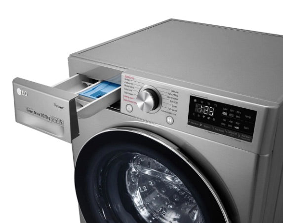 LG 220 volts Washer F4V5RYP2T 10.5 KG with Steam and Direct drive 220v 240 volts 50 hz - 220 - Electronics