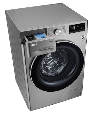 LG 220 volts Washer F4V5RYP2T 10.5 KG with Steam and Direct drive 220v 240 volts 50 hz - 220 - Electronics