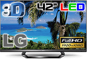 LG 42M6410 42" Smart Multi - System LED 3D TV 110 220 240 volts pal ntsc - 220v volt electronics