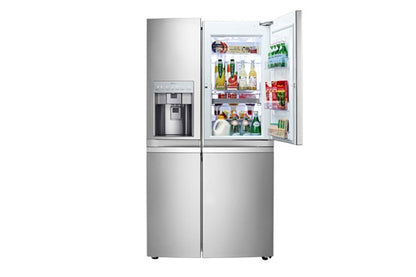LG Bentley GR - J317WSBN/327 220v Door - in - Door side by side 220 240 Volt Refrigerator - 220 - Electronics