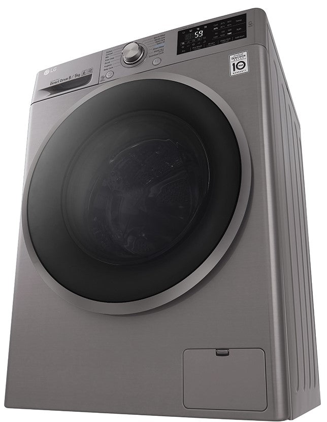 LG F4J6TMP8S Washer Dryer Combo with 8/5kg Capacity for 220 Volts - 220 - Electronics