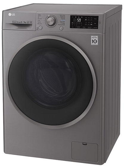 LG F4J6TMP8S Washer Dryer Combo with 8/5kg Capacity for 220 Volts - 220 - Electronics