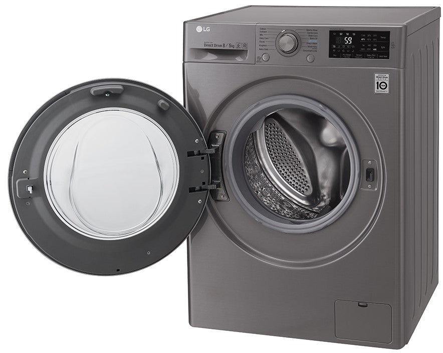 LG F4J6TMP8S Washer Dryer Combo with 8/5kg Capacity for 220 Volts - 220 - Electronics