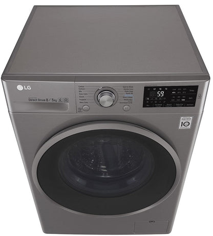 LG F4J6TMP8S Washer Dryer Combo with 8/5kg Capacity for 220 Volts - 220 - Electronics