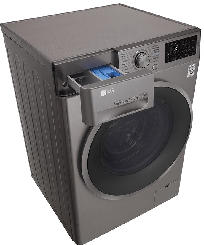 LG F4J6TMP8S Washer Dryer Combo with 8/5kg Capacity for 220 Volts - 220 - Electronics
