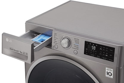 LG F4J6TMP8S Washer Dryer Combo with 8/5kg Capacity for 220 Volts - 220 - Electronics