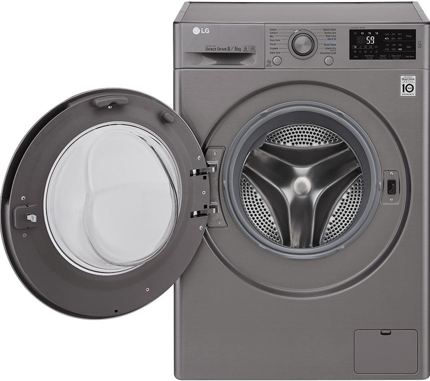 LG F4J6TMP8S Washer Dryer Combo with 8/5kg Capacity for 220 Volts - 220 - Electronics