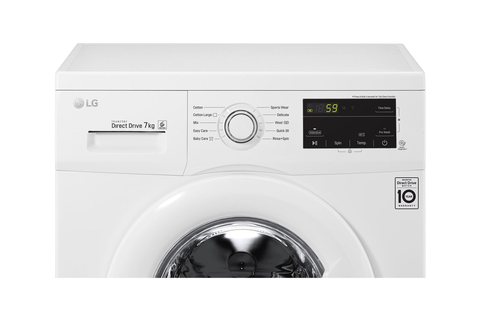 LG FH2J3QDNP 220 volt washer 7 KG washing machine 220v 240 volts 50 hz - 220 - Electronics