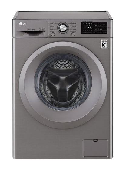 LG Front Load Washer 8 KG and Front Load Dryer F4J5TNP7S & RC8066 Combo Pack 220v 240 volts 50 hz - 220 - Electronics