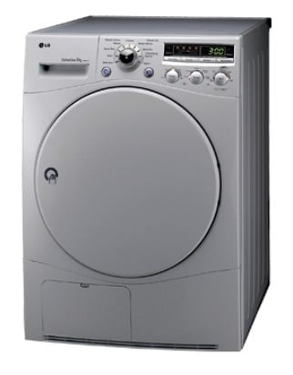 LG Front Load Washer 8 KG and Front Load Dryer F4J5TNP7S & RC8066 Combo Pack 220v 240 volts 50 hz - 220 - Electronics