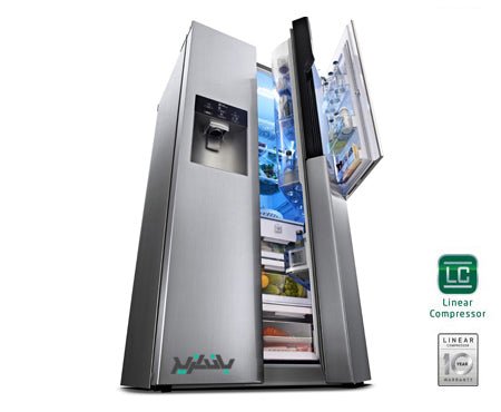 LG GCJ - 257PDL Side - by - Side 220 Volt Refrigerator - 220 - Electronics