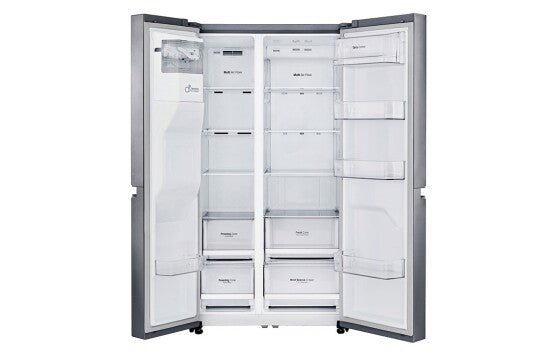 LG GCL247SL 220v Refrigerator Stainless Steel 24 Cu Ft Side by Side With Ice and Water Refrigerator for 220 Volts 240 volt 50Hz - 220 - Electronics