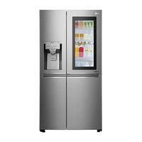 LG GR - X2475CSAV 220 volt refrigerator side by side instaview water ice 220v 240 volts - 220 - Electronics