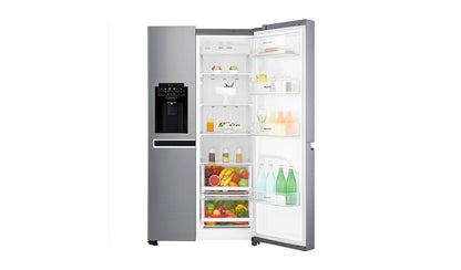 LG GSL760 / GCL247SLKV 220v Refrigerator Stainless Steel 24 Cu Ft Side by side With Ice and Water Refrigerator for 220 Volts 240 volt 50Hz - 220 - Electronics