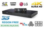 LG UP870 / UBK80 Region Free 4K Blu - ray Player - 220 - Electronics