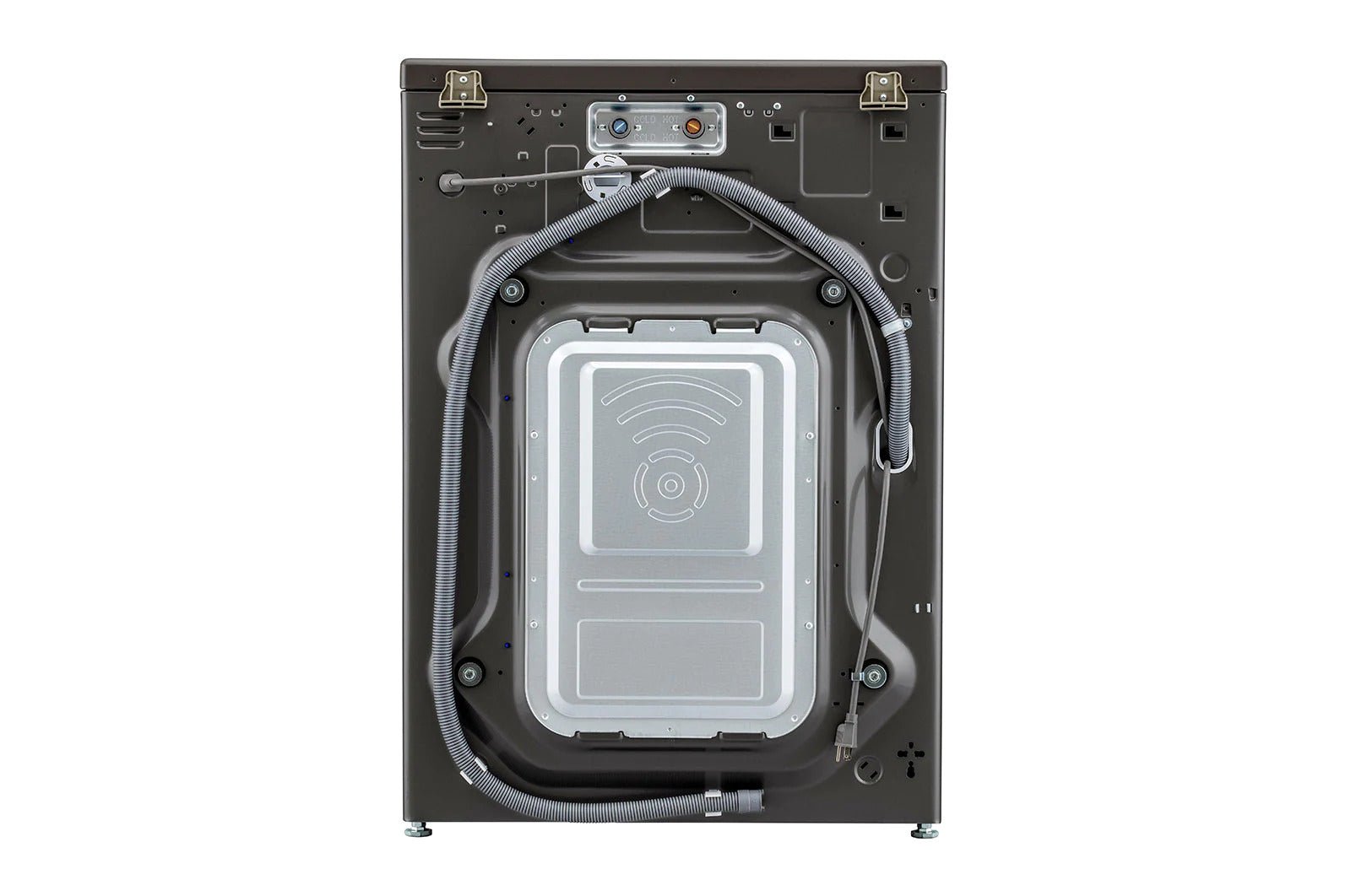LG Washer/Dryer Combo FOL2CRV2T2E with 18/12 KG Capacity Silver Platinum Color 220 v 240 volts 50 hz - 220 - Electronics