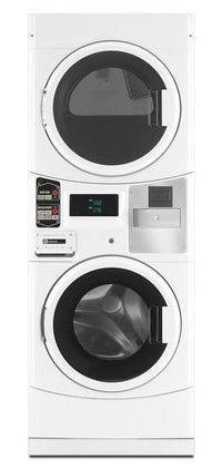 Maytag MLE21PNAGW/MLE22PNAGW Commercial Energy Stack Washer/Dryer 220 Volts - 220 - Electronics