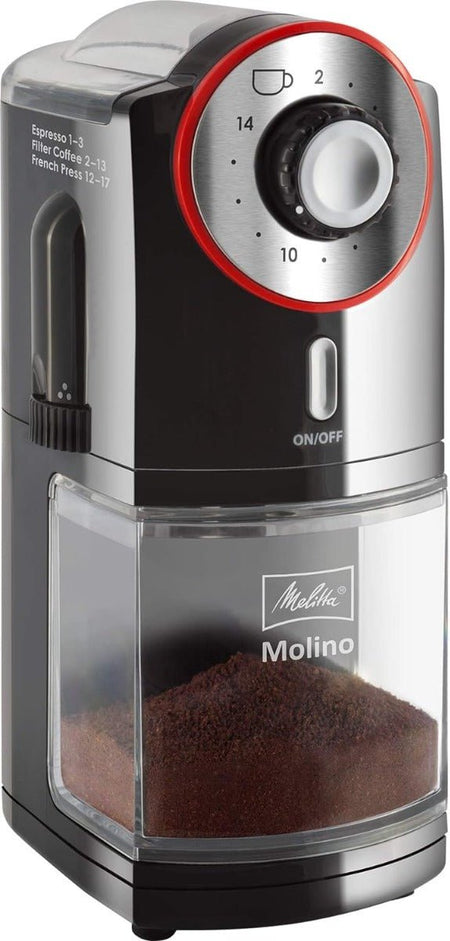Melitta PRO 220 volt Coffee Grinder adjustable with 17 Settings 220v 240 volts 50 hz Molino6741433220v - 220 - Electronics