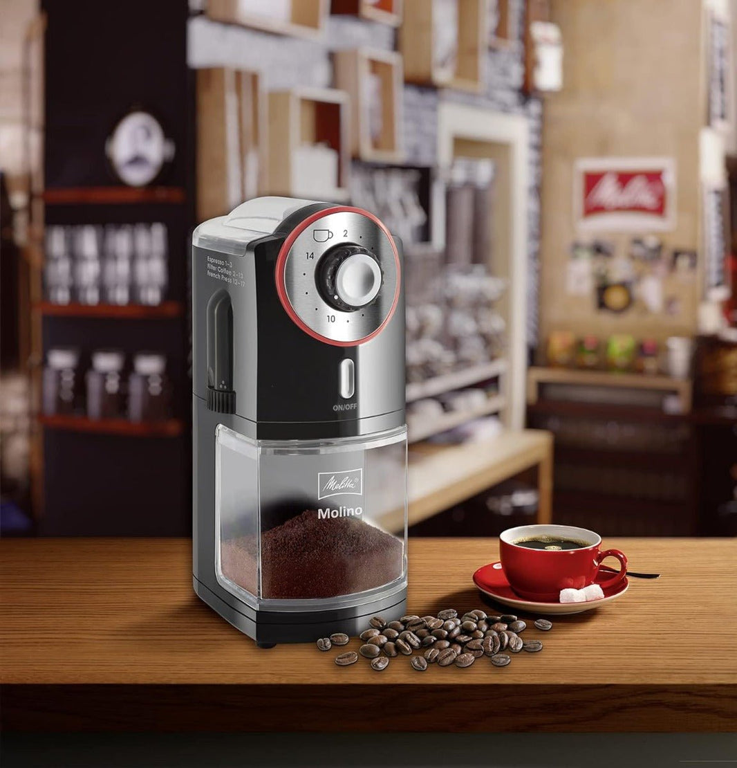 Melitta PRO 220 volt Coffee Grinder adjustable with 17 Settings 220v 240 volts 50 hz Molino6741433220v - 220 - Electronics