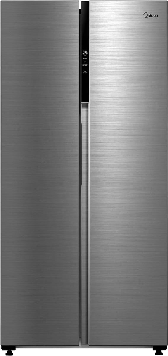 Midea 220 volts Side by Side refrigerator Fridge 460 liter Silver 220v 240 volts 50 hz MDRS619FGF46220v - 220 - Electronics