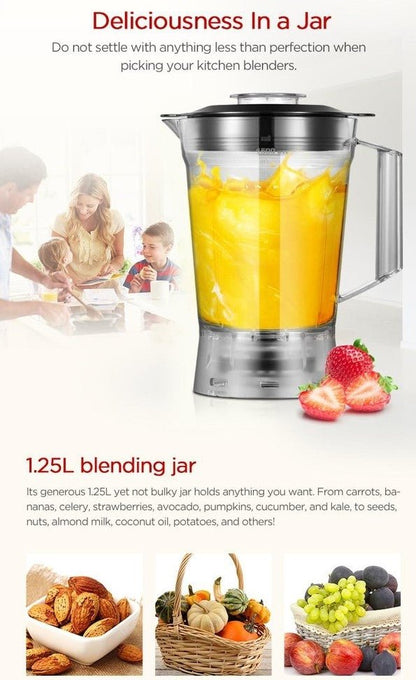 Midea MBL35BK 1.25 Liter Blender 220 - 240 Volts 50/60 Hz - 220 - Electronics