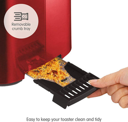 Morphy Richards 220 volts toaster 2 slice Red 222066 220v 240 volt 222066 - 220v - 220 - Electronics