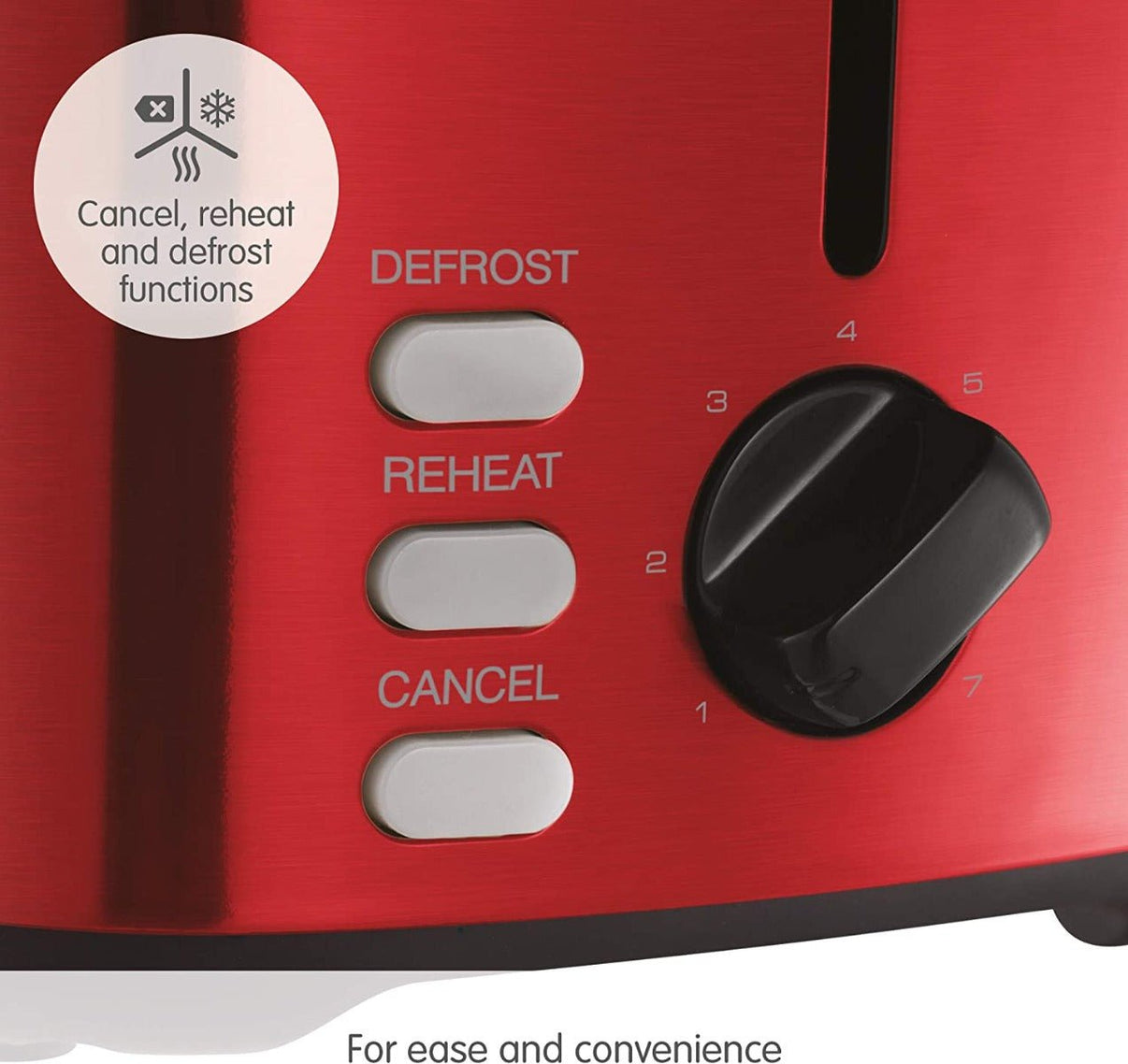 Morphy Richards 220 volts toaster 2 slice Red 222066 220v 240 volt 222066 - 220v - 220 - Electronics