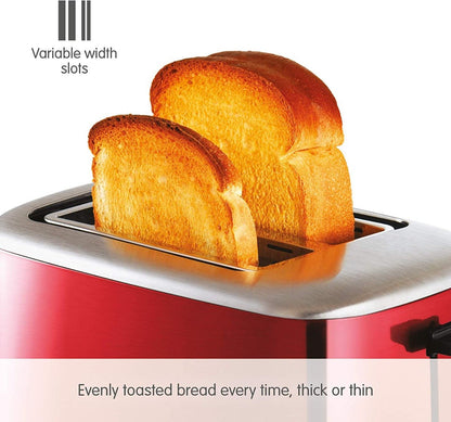 Morphy Richards 220 volts toaster 2 slice Red 222066 220v 240 volt 222066 - 220v - 220 - Electronics