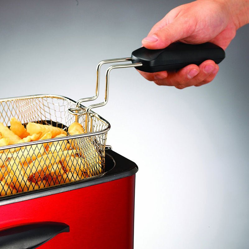Morphy Richards Accents Deep Fryer 220 240 volts, Red - (45083 - 00) - 220v volt electronics