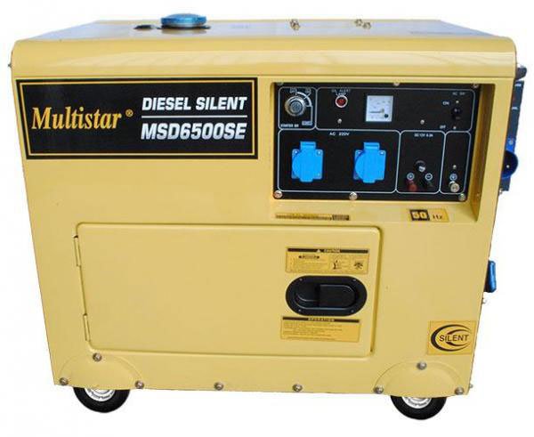 Multistar Generator Multistar MSD6500SE Diesel Generator 220/240 Volts 50 Hz
