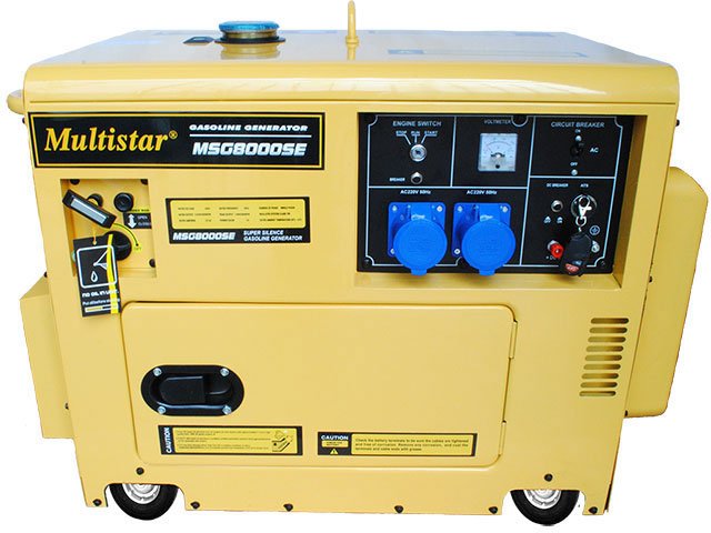 Multistar Generator Multistar MSG8000SE Gas Generator for 220/240 Volts 50 Hz