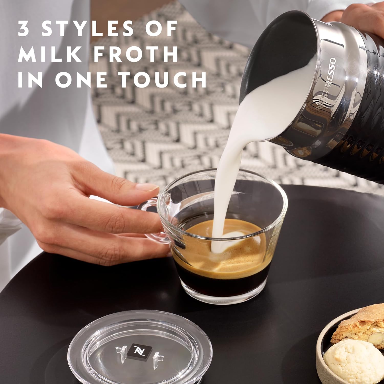 Nespresso Vertuo 220 volt coffee maker package 220v 240 volts nespresso package with milk frother 20 pods mugs and spoons - 220 - Electronics